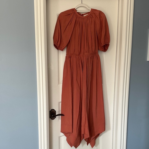 Ulla Johnson Terracotta Midi Dress - Picture 3 of 5